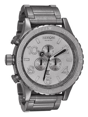 Nixon The 42-20 Chrono Watch All Raw Steel