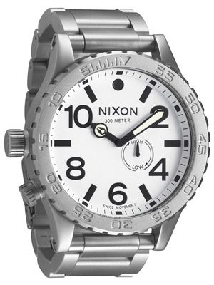 Nixon The 51-30 Watch Sanded Steel/White