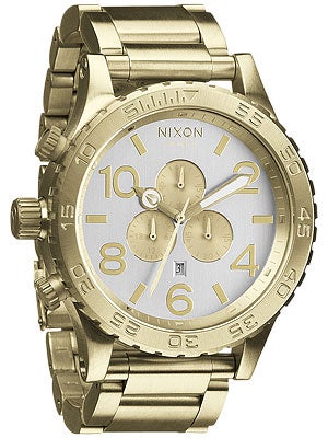 Nixon The 51-30 Chrono Watch  Champagne Gold/Silver