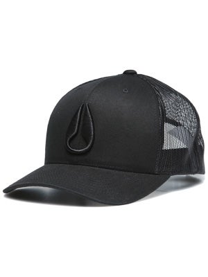 Nixon Iconed Trucker Hat Black Adj.