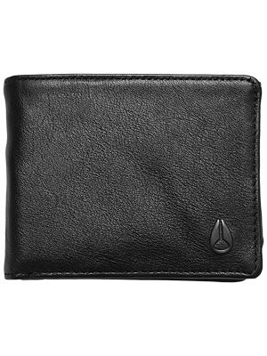 Nixon Pass Bi-Fold ID Leather Wallet Black