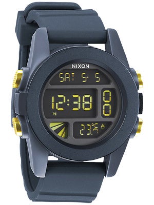 Nixon The Unit Watch  Steel Blue/Yellow Ano