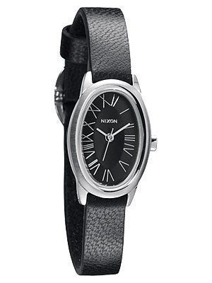 Nixon The Scarlet Leather Watch Black