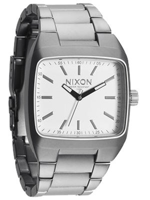 Nixon The Manual II Watch  Sanded Steel/White