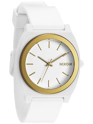 Nixon The Time Teller P Watch White/Gold Ano