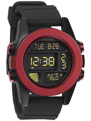 Nixon The Unit Watch  Dark Red/Black Ano