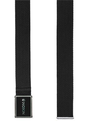 Nixon Woven Wordmark Belt Black Adj.