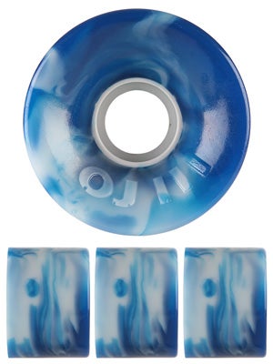 OJ Hot Juice 78a Swirls Blue/White Wheels