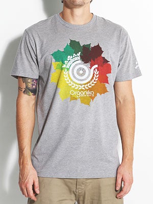 Organika Native Leaves Tee Athletic Heather XL