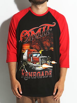 Omit Renegade Raglan Shirt Red MD