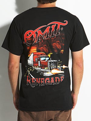 Omit Renegade Tee Black SM