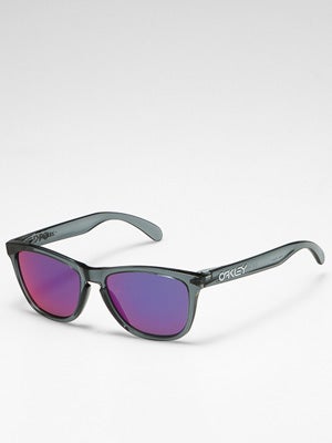 Oakley Frogskins Crystal Black/+Red Iridium Lens