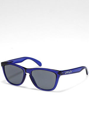 Oakley Crystal Blue Frogskins w/Grey Lens