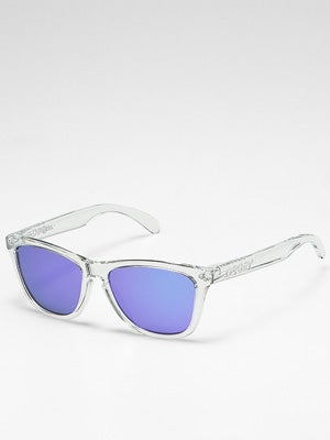 Oakley Frogskins Polished Clear w/Violet Iridium