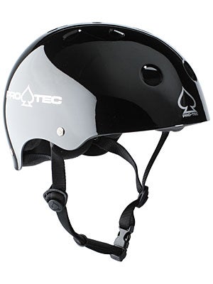 Classic Skateboard Plus Helmet Black Gloss XXL