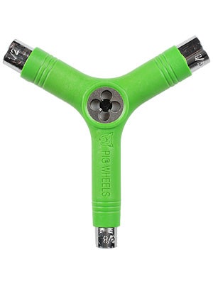 Pig Tri-Socket Skate Tool Neon Green