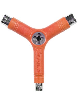Pig Tri-Socket Skate Tool Neon Orange