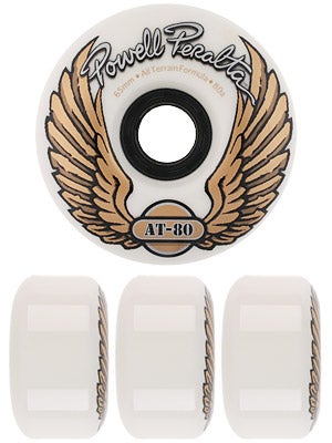Powell All Terrain Cored White Wheels