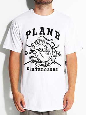 Plan B Bulldog Tee White MD