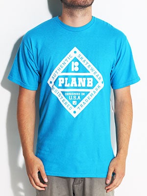 Plan B Bases Tee Cyan LG