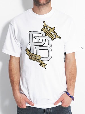 Plan B Ballpark Tee White SM