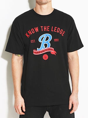 Plan B Letterman Tee Black SM