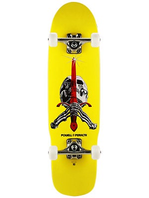 Powell Mini Skull & Sword Lime Complete  8.0x29.5