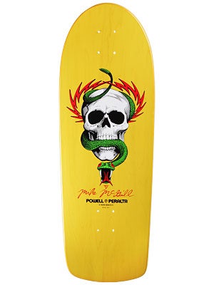Powell McGill Skull & Snake Yellow Deck  10 x 30.375