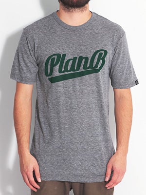 Plan B Warning Tri-Blend Tee Heather Char. SM