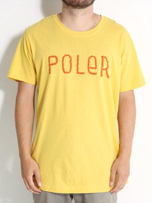 Poler Furry Font Tee Yellow XL
