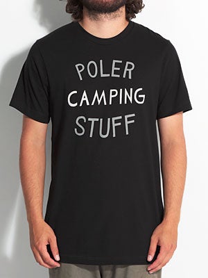 Poler Skinny Font Tee Black LG