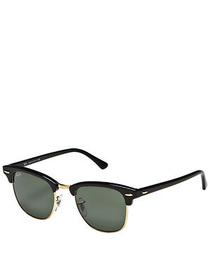 Ray Ban Clubmaster Ebony/Arista/Crystal Green Lens