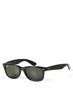 Ray Ban New Wayfarer  Black/Polarized Green Lens/55mm