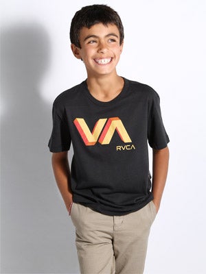 RVCA Kids 3D VA Tee Black YSM