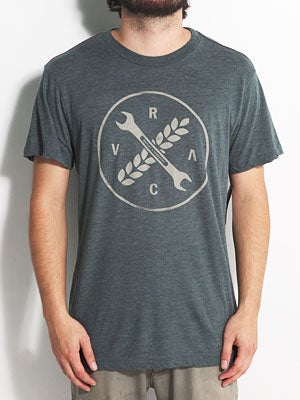 RVCA Agrarian Vintage Dye Tee Dark Spruce LG