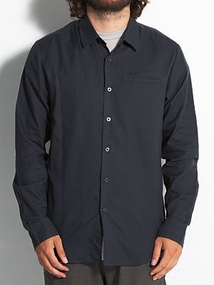 RVCA Barracuda L/S Woven Shirt Slate MD