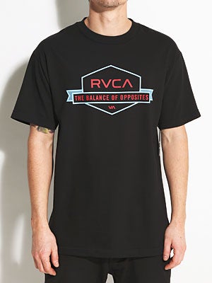 RVCA Banner Hex Tee Black SM