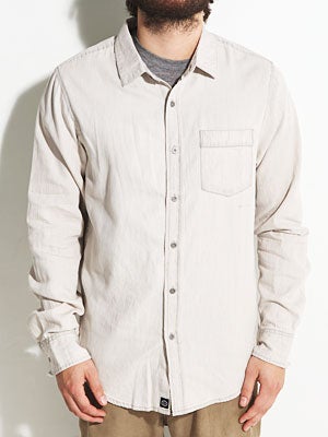 RVCA Bleach L/S Woven Shirt Natural SM