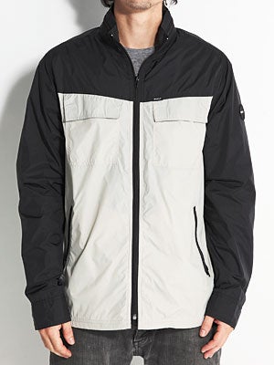 RVCA Bay Blocker Windbreaker Jacket Black LG