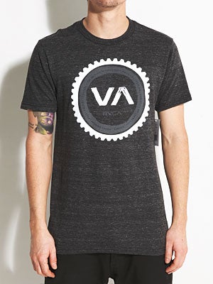 RVCA Cogwheel Triblend Tee Black LG