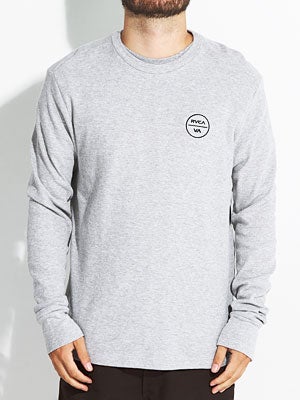 RVCA Circle Logo Thermal Shirt Ath. Heather SM