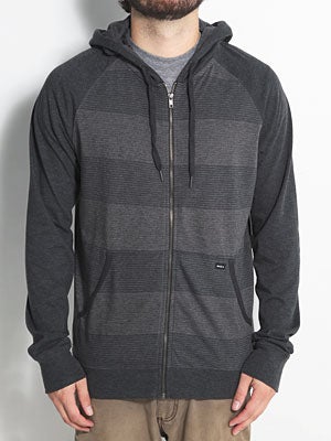 RVCA Civil Knit Hoodzip Black Heather/BHE MD