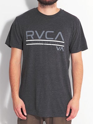 Distressed Stripe Vintage Dye Tee Black SM