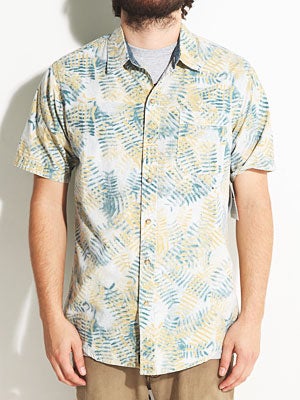 RVCA Fern N Burn S/S Woven Vintage White MD