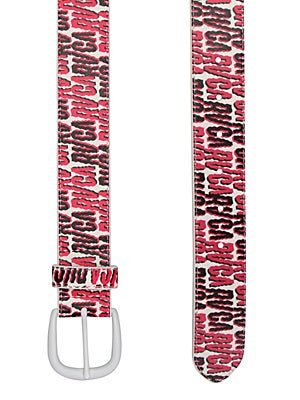 RVCA Stagger Belt White Large 
