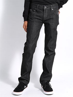 RVCA Kids Regulars Jeans Black Raw 22