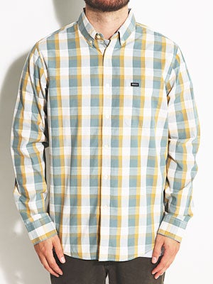 RVCA Mingus L/S Woven Shirt White/VWT MD