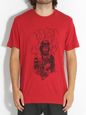 RVCA Roach Hugger Tee Red MD