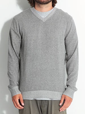 RVCA Plate Sweater Gray Noise XL