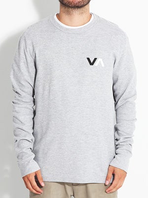 RVCA VA Thermal Shirt Heather Grey MD